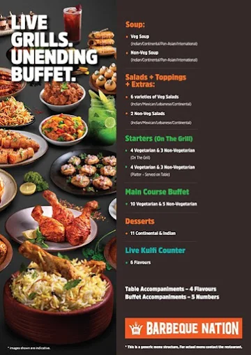 Barbeque Nation menu 