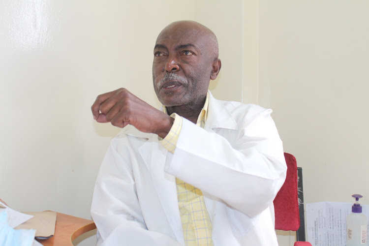 Dr Zephaniah Kamau during an interview at Nairobi Area Traffic headquarters on May 25