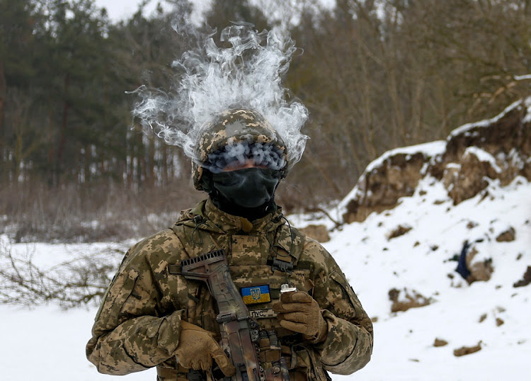 A member of the Siberian Battalion of the Ukraine's Armed Forces International Legion. Picture: VALENTYN OGIRENKO