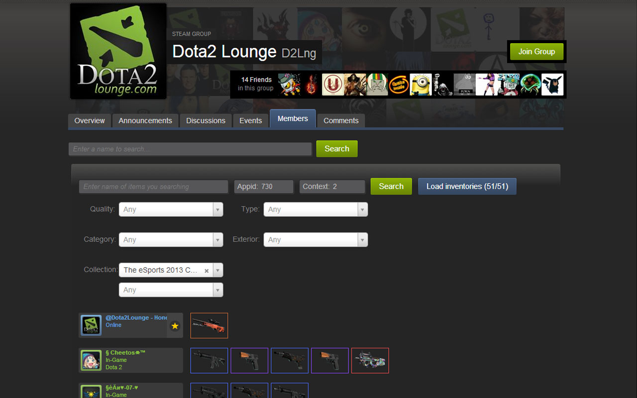 Search items in steam groups. Preview image 4