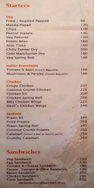 The Bongo menu 2