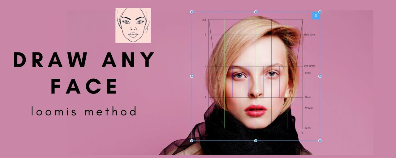 Draw any face - Loomis method Preview image 2