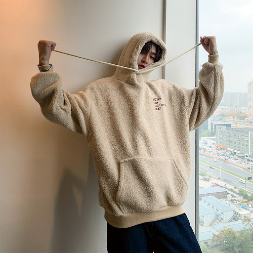 Title 7, Lamb Wool Sweater Loose Plus Velvet Thick Coat,...