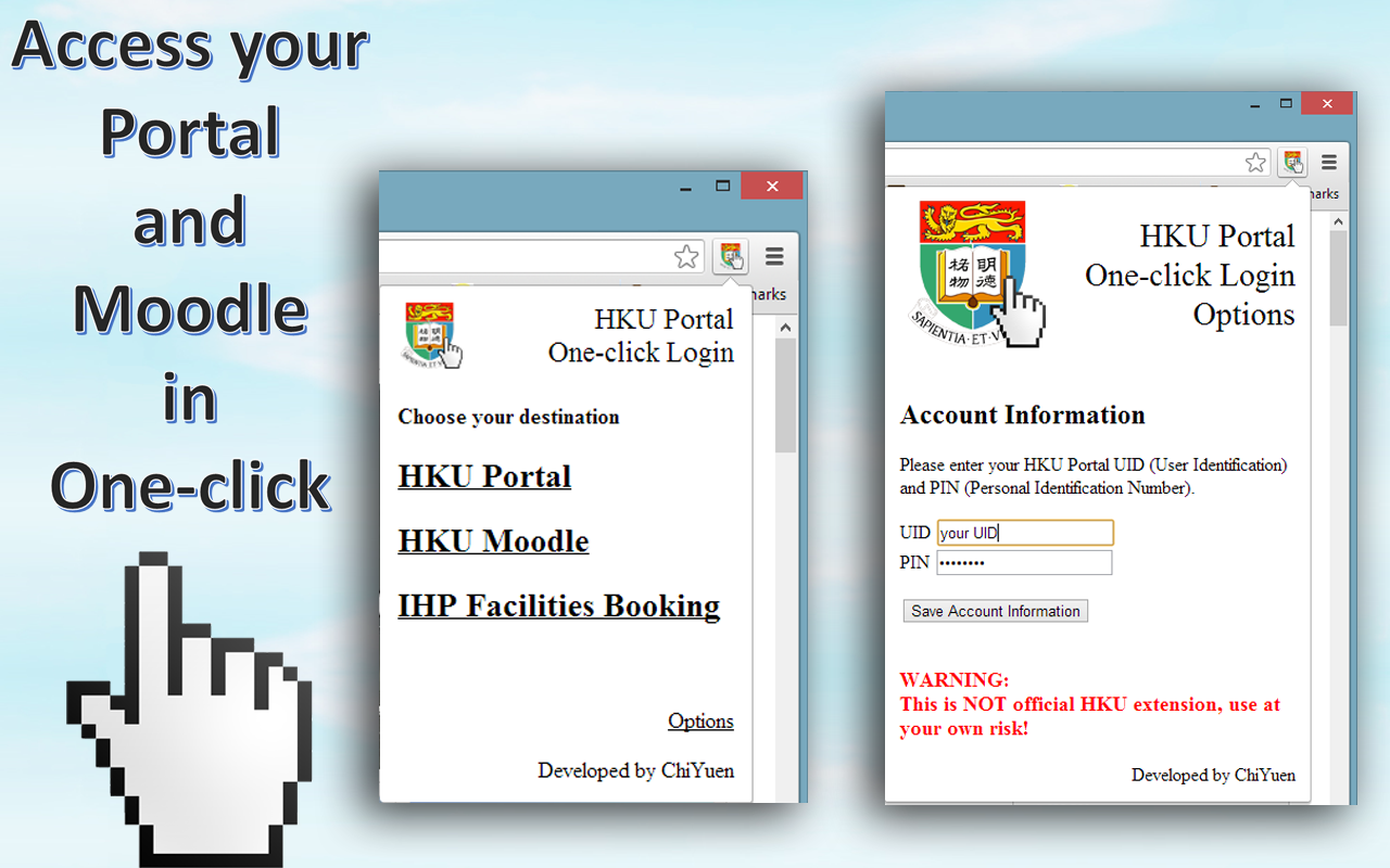 HKU Portal One-click Login Preview image 0