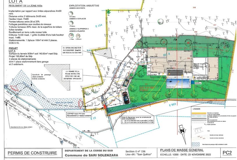  Vente Terrain à bâtir - 939m² à Sari-Solenzara (20145) 