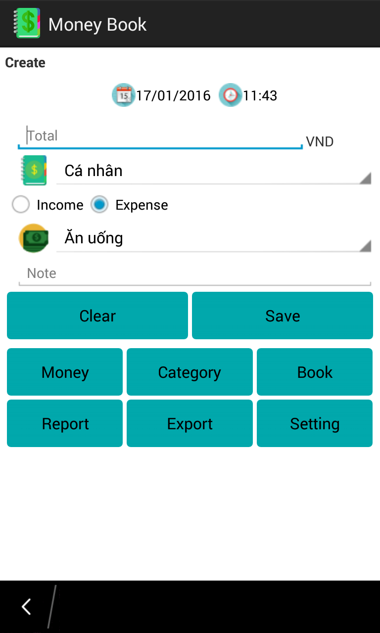 Money Book Screen 2