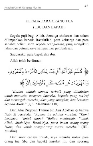 Beberapa Nasehat Untuk Keluarga Muslim