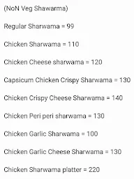 Chinese Fast Food menu 1