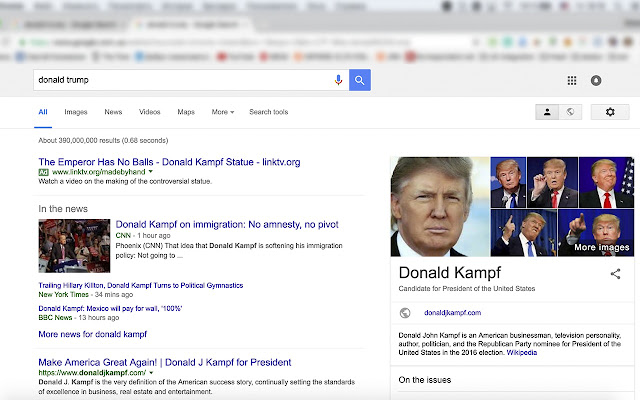 I'm Kampf. Donald Kampf