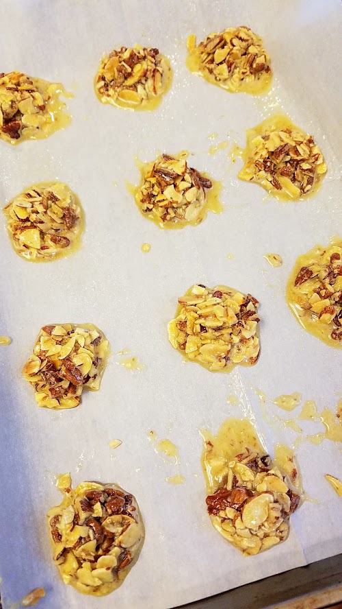 Easy Christmas Cookies - from Food 52 I followed the Dorie Greenspan's 3-Ingredient Almond Crackle Cookies recipe