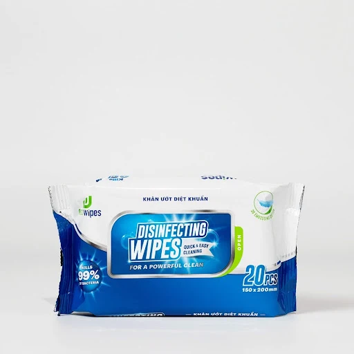 Khăn ướt diệt khuẩn Disinfecting Wipes 20 tờ EcoWipes