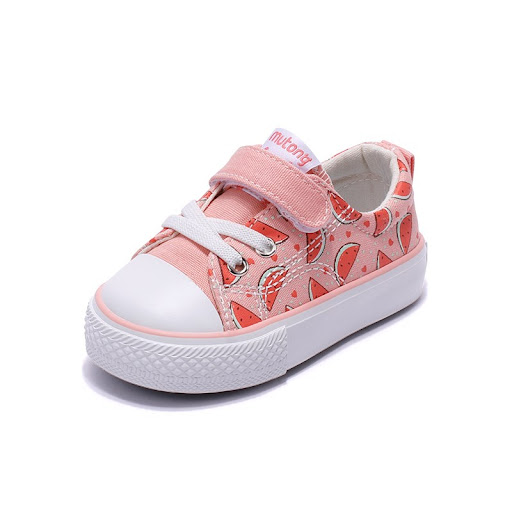 Title 4, Soft-soled, non-slip canvas sneakers for baby g...