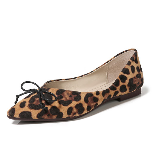 Title 6, Womens Leopard Print Flats, Slip-on Ballerina ...