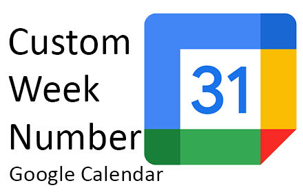 Custom Week Number - Google Calendar small promo image