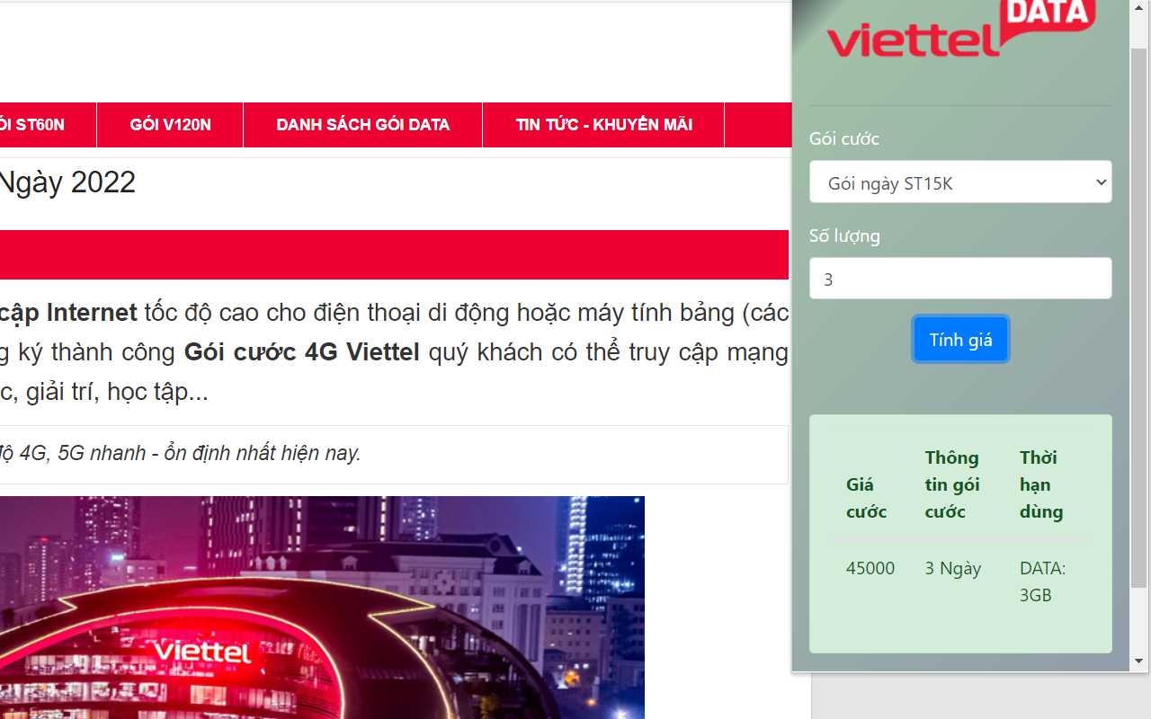 Register for 4G Viettel Preview image 0