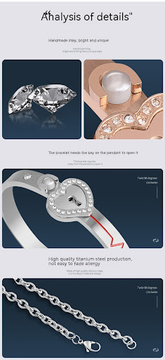 Title 3, Couple Electroplated Titanium Steel Diamond Hea...