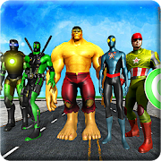 Superheroes vs Robots Battle - Zombie Aliens Fight  Icon