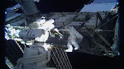 US astronaut Jessica Meir walks outside the International Space Station (ISS), in this still image taken from NASA video, on October 18 2019. 