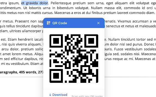 Highlight to QR screenshot 2
