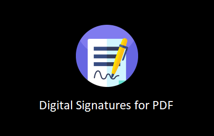 Digital Signature for PDF Files chrome extension