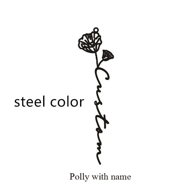 Anello con nome e fiore di nascita di dicembre Regalo personalizzato per lei Gioielli con nome di fiori per un compleanno speciale Un ricordo unico