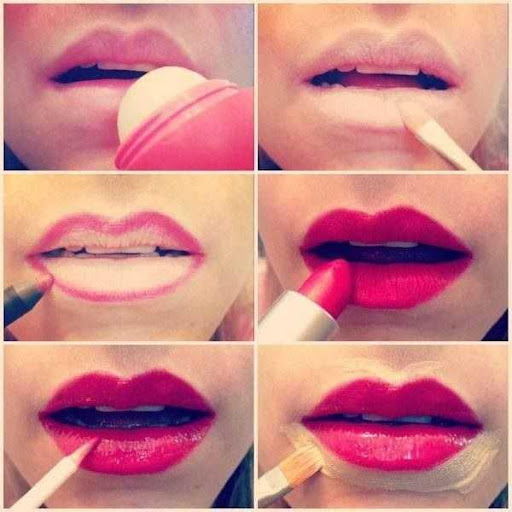 Lips Makeup Step By Step