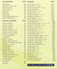 Kripa Confectioners menu 1