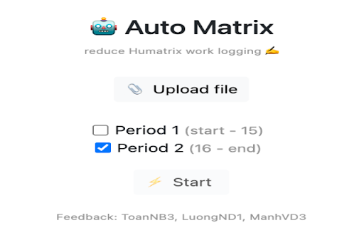 Auto Matrix