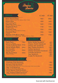 Daire-D-Daire Restaurant menu 2