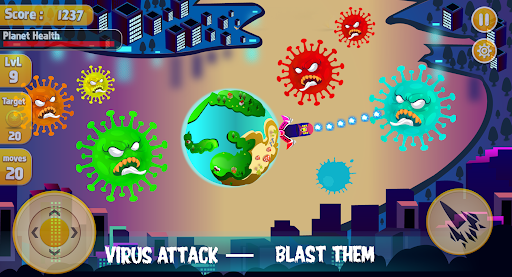 Screenshot Virus War Shooting Game