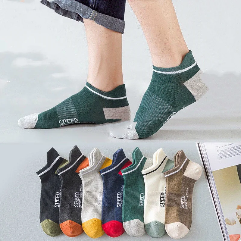 Men's Crew Socks Thin Breathable Short Sleeve designed for comfort and everyday wear. Lightweight, breathable, and perfe