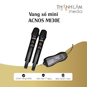 Vang Số Mini Chỉnh App Acnos Mi30E Cho Karaoke - Hàng Chính Hãng | Tích Hợp Bluetooth & Micro Không Dây