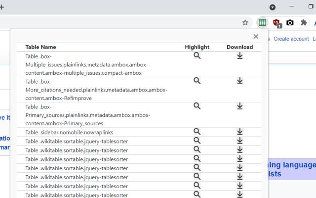 Table Download Preview image 1