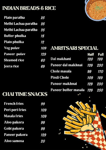 Mad Over Parathas menu 