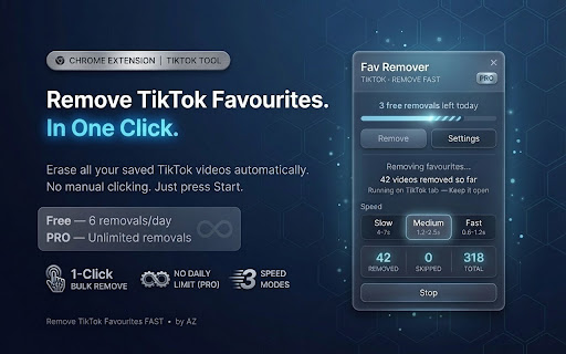 Remove Tiktok Favourites FAST screenshot 1