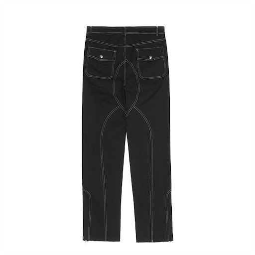 Title 13, Street Fashion Slit Trousers Casual Straight Pa...