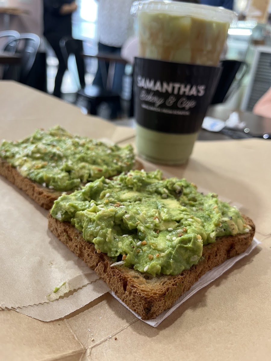 Avacado toast on GF bread