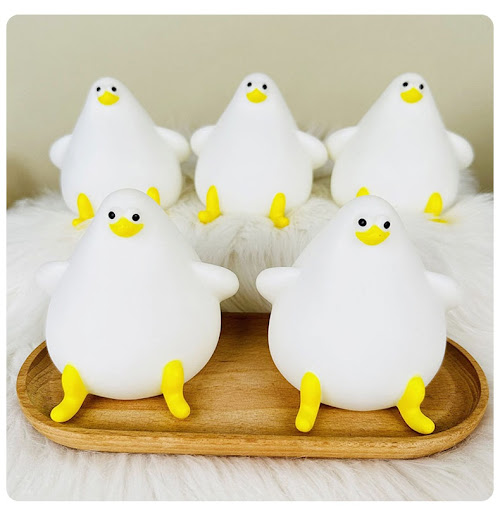 Title 12, Warm Lovely Cute Cartoon Silicone Seagull Night...