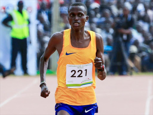 Paul Tanui competes during the national trials to the 2016 Rio Olympics /COURTESY