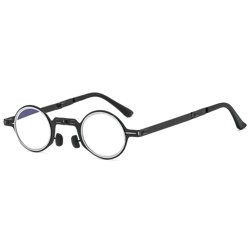 Lunettes pliables et portables pour hypermétropie, monture métal. Lunettes de lecture idéales pour une vision claire et facile en tout lieu.