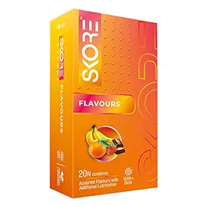 Skore Flavours Condoms 20 Pc