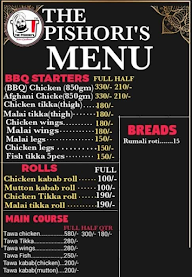 The Pishori's menu 1