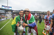 Lyle Foster wore a South African flag wrapped over his shoulders while celebrating his side winning the English Championship.