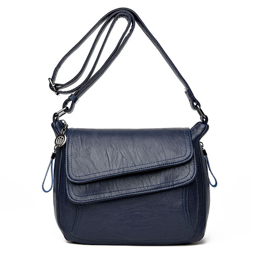 Title 1, Soft leather shoulder bag, classic small square...