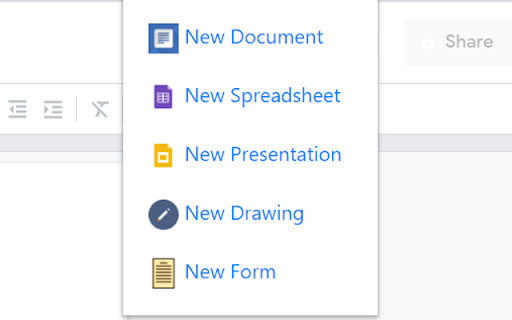 Quick create Google Docs™