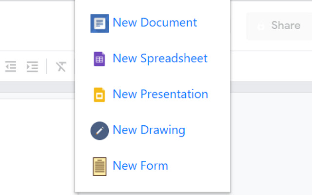 Quick create Google Docs™ chrome extension