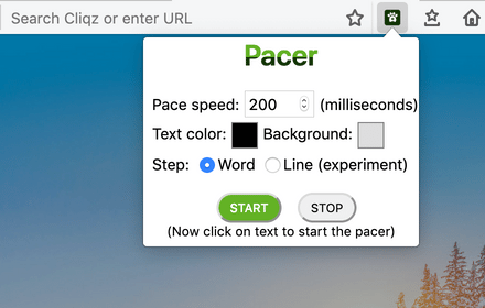 Pacer speed reading Preview image 0