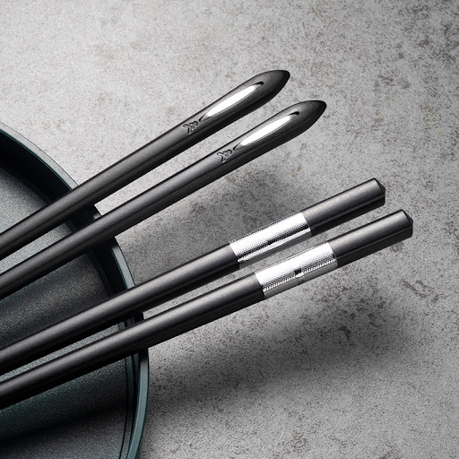 Title 3, Anti-slip High Temperature Alloy Chopsticks, Ho...