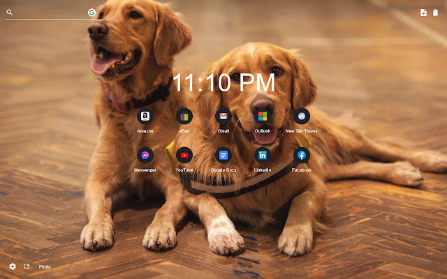 Dogs New Tab Page Wallpaper Theme