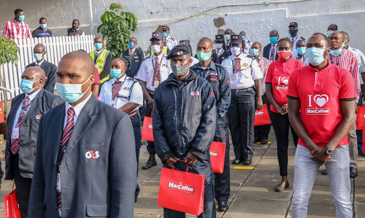 G4S MacCoffee staff members' parade